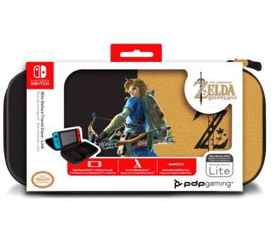 PDP SLIM DELUXE TRAVEL CASE ZELDA BREATH OF THE WILD NEGRO/ORO (LITE)