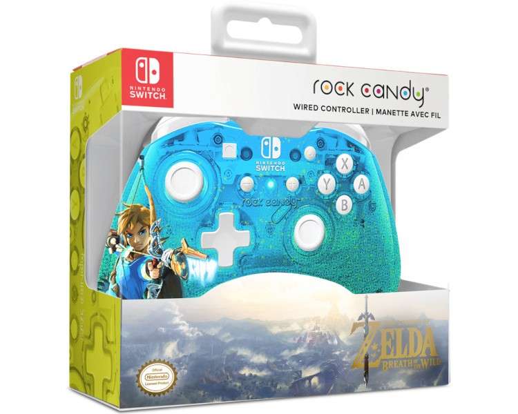 PDP ROCK CANDY WIRED CONTROLLER ZELDA BREATH OF THE WILD BLUE (AZUL)