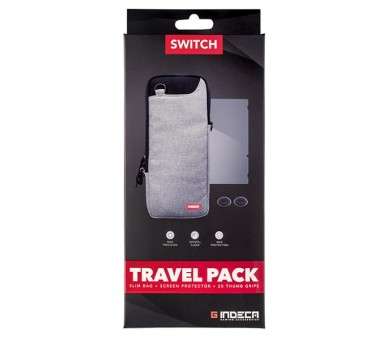 INDECA TRAVEL PACK (SLIM BAG + SCREEN PROTECTOR + 2X THUMB GRIP)