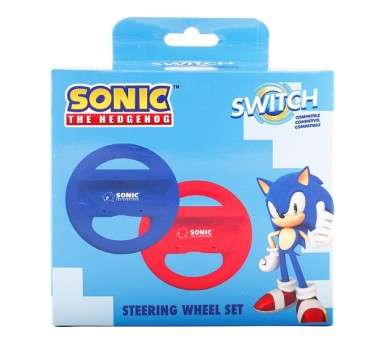 INDECA PACK 2 VOLANTES STEERING WHEEL SET SONIC THE HEDGEHOG