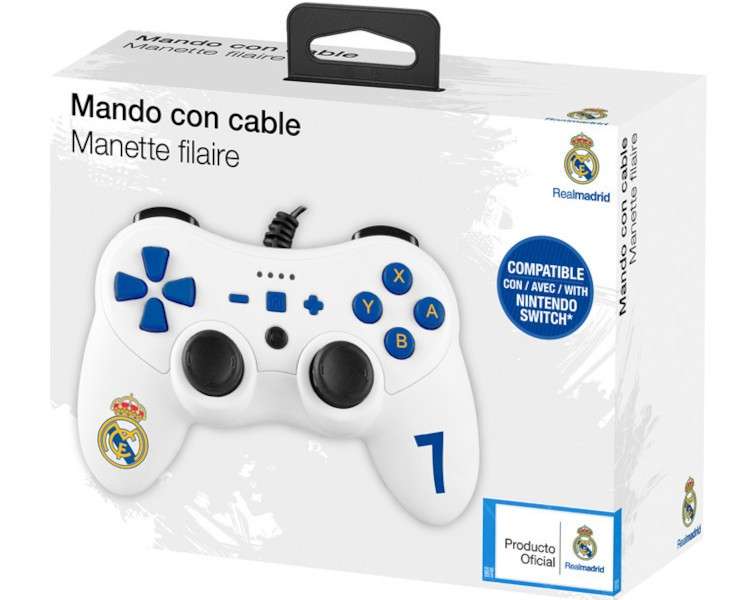 WIRED CONTROLLER WHITE N°7 ED. REAL MADRID