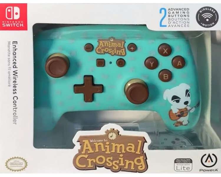 POWER A WIRELESS CONTROLLER ANIMAL CROSSING KK SLIDER