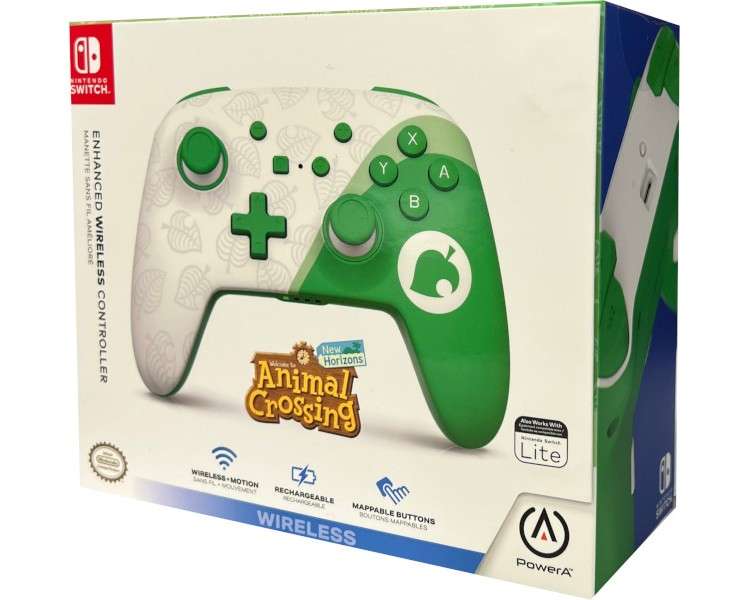 POWER A ENHANCED WIRELESS CONTROLLER ANIMAL CROSSING: NEW HORIZONS HOJA (LITE)