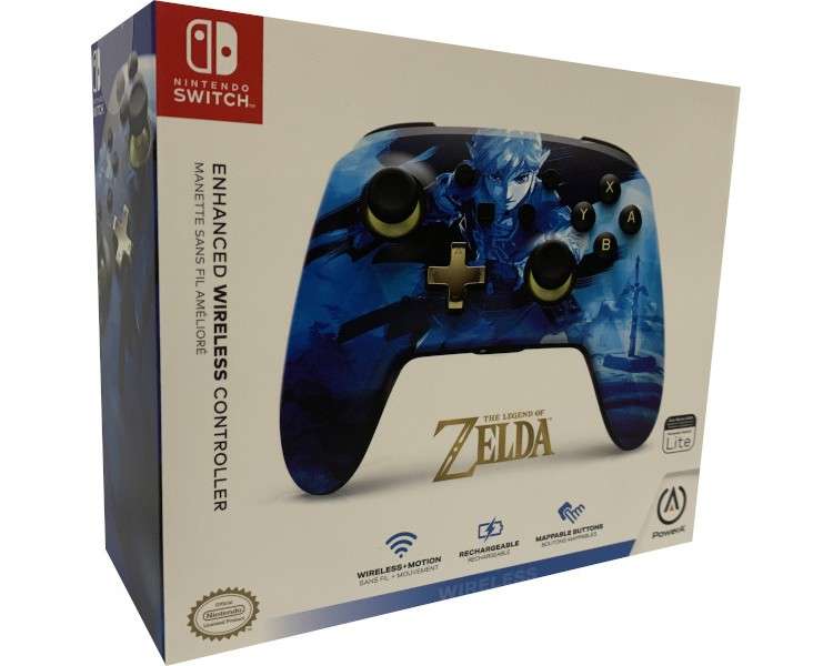 POWER A ENHANCED WIRELESS CONTROLLER THE LEGEND OF ZELDA -LINK- BLUE (AZUL) (SWITCH/LITE)