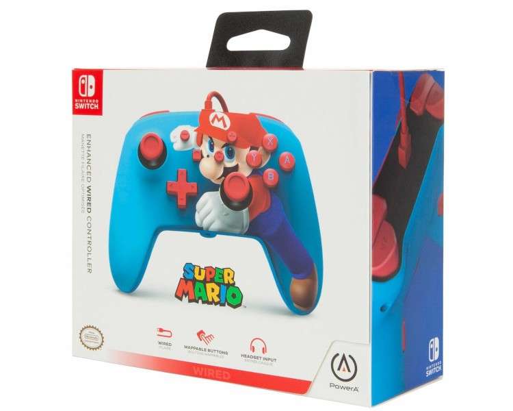 POWER A ENHANCED WIRED CONTROLLER SUPER MARIO (MARIO)