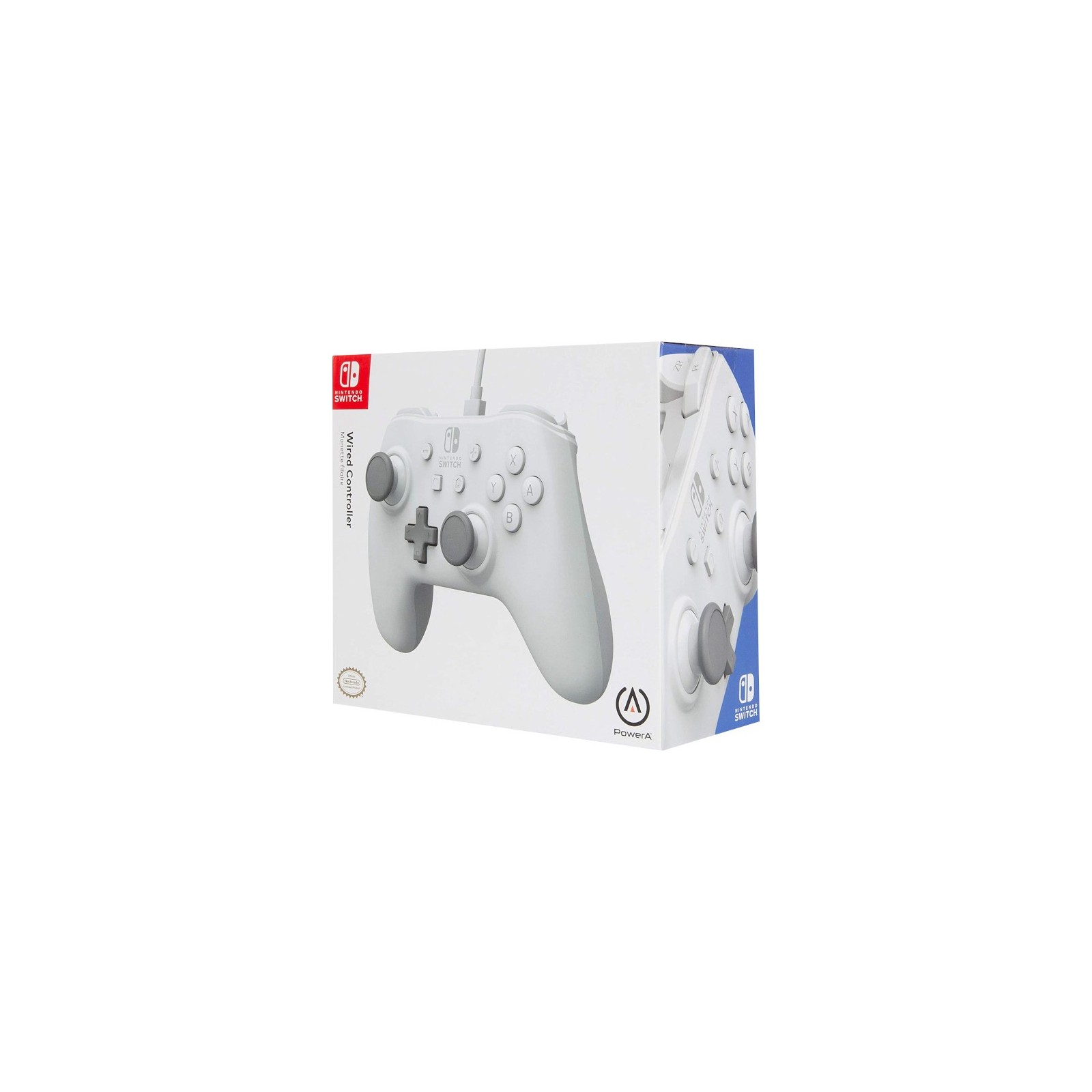 POWER A WIRED CONTROLLER  WHITE (BLANCO)