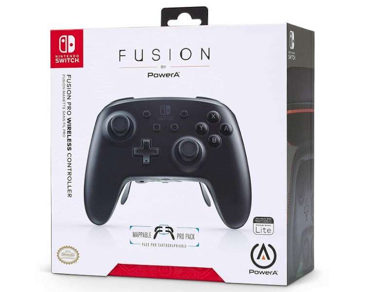 POWER A WIRELESS CONTROLLER FUSION PRO BLACK (NEGRO) (LITE)