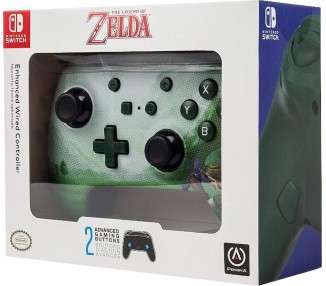 POWER A ENHANCED WIRED CONTROLLER ZELDA HYRULE (VERDE)