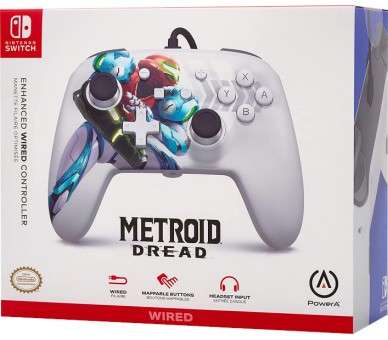 POWER A ENHANCED WIRED CONTROLLER METROID DREAD