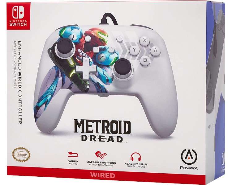 POWER A ENHANCED WIRED CONTROLLER METROID DREAD