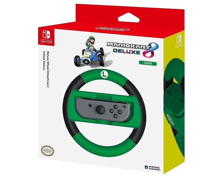 HORI VOLANTE MARIO KART 8 DELUXE WHEEL LUIGI (OFICIAL)