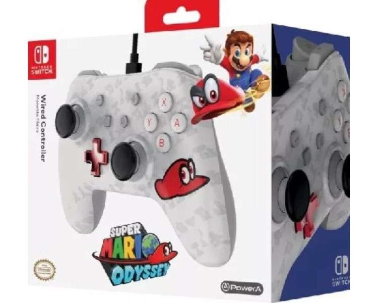 POWER A WIRED CONTROLLER MARIO ODYSSEY: CAPPY EDITION