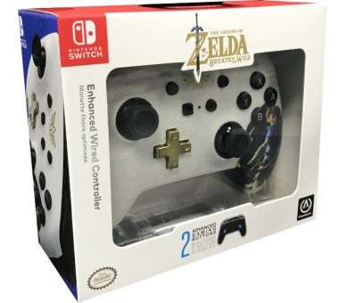 POWER A ENHANCED WIRED CONTROLLER ZELDA LINK (BLANCO)