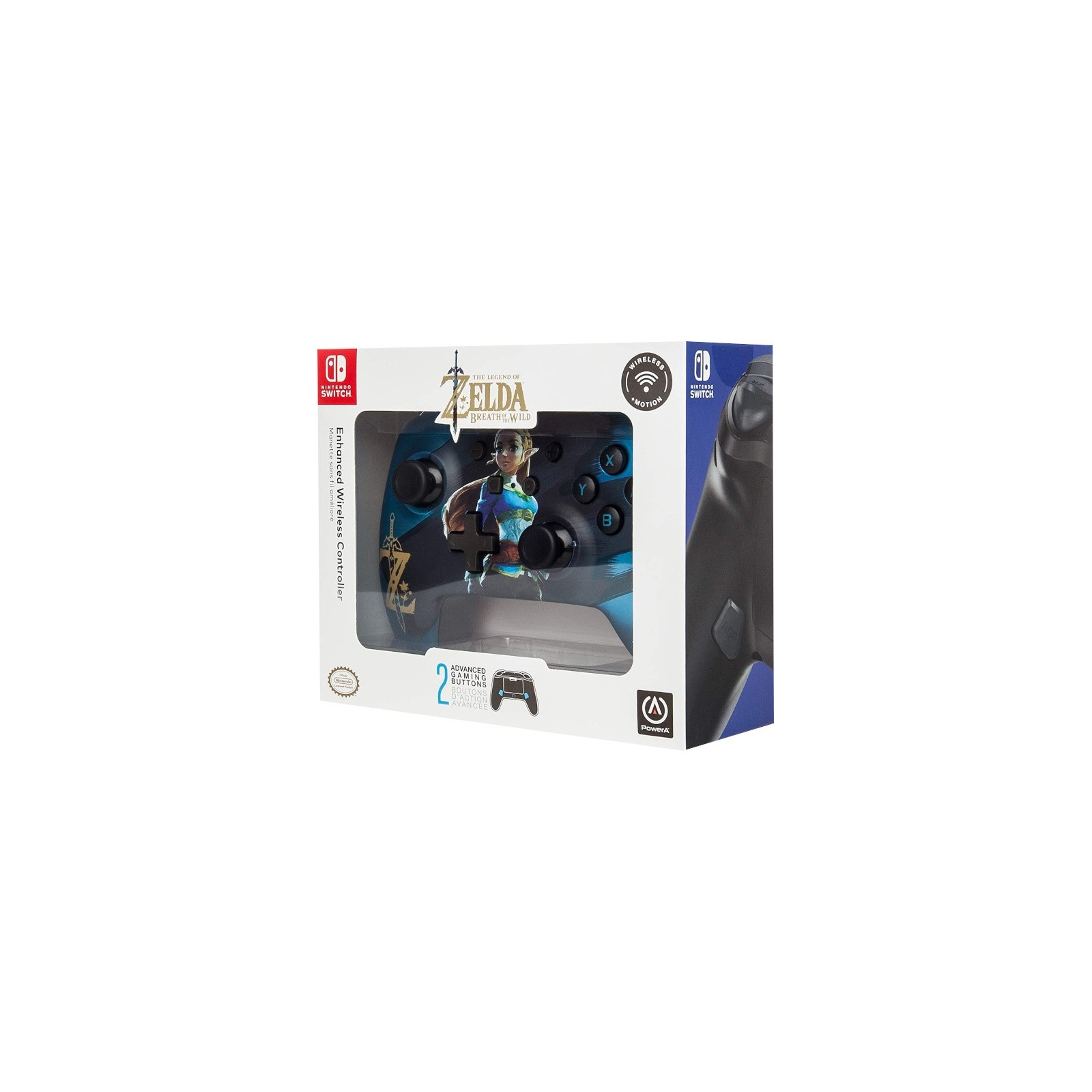 POWER A ENHANCED WIRELESS CONTROLLER THE LEGEND OF ZELDA BREATH OF THE WILD (AZUL)