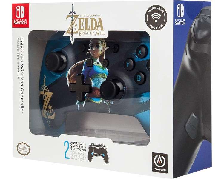 POWER A ENHANCED WIRELESS CONTROLLER THE LEGEND OF ZELDA BREATH OF THE WILD (AZUL)