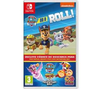 PAW PATROL: ON A ROLL!(JUEGO FISICO)+PAW PATROL MIGHTY PUPS:SAVE ADVENTURE BAY!(CIAB)2&1