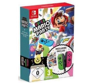 SUPER MARIO PARTY + JOYCON VERDE/ROSA (IMP)