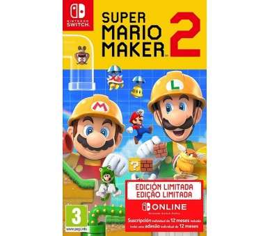 SUPER MARIO MAKER 2 + 12 MESES NSO (NINTENDO SWITCH ONLINE)