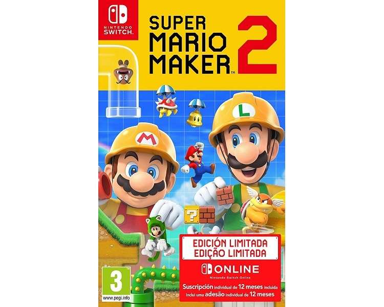 SUPER MARIO MAKER 2 + 12 MESES NSO (NINTENDO SWITCH ONLINE)