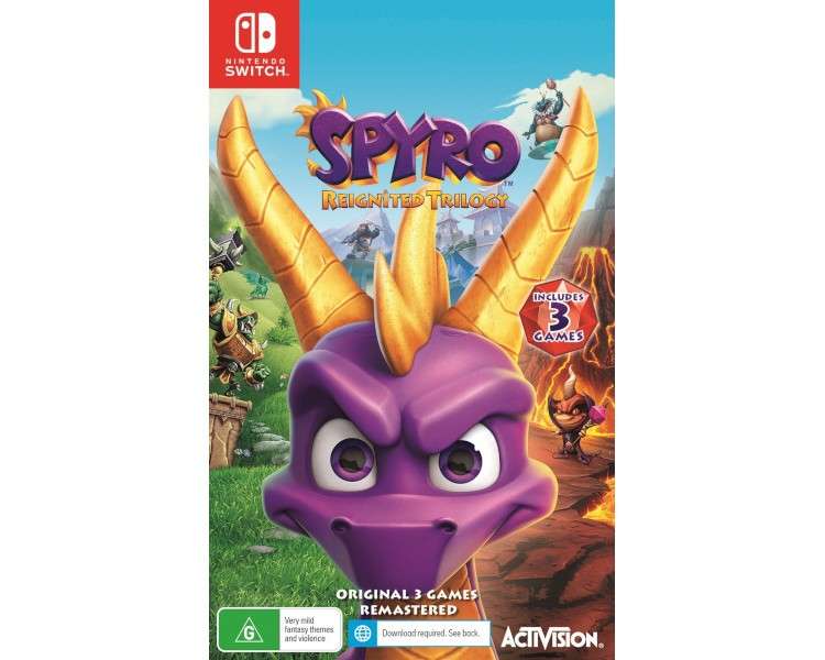 SPYRO REIGNITED TRILOGY (INCLUYE 3 JUEGOS)