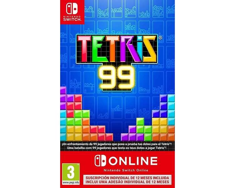 TETRIS 99 + 12 MESES NINTENDO SWITCH ONLINE