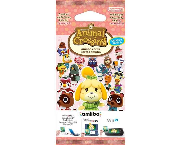 PACK 3 TARJETAS AMiiBO ANIMAL CROSSING (SERIE 4) (IMP)