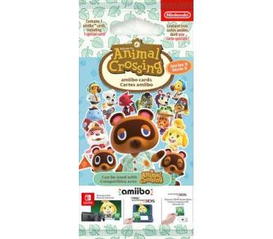 PACK 3 TARJETAS AMiiBO ANIMAL CROSSING (SERIE 5) (IMP)