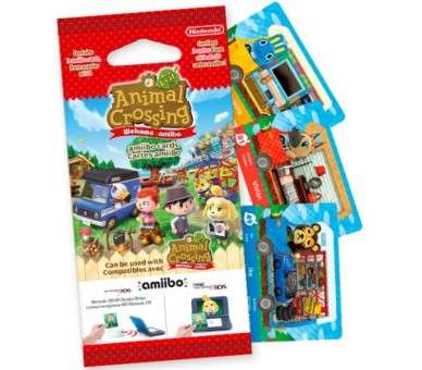 PACK 3 TARJETAS AMiiBO ANIMAL CROSSING: NEW LEAF (IMP)