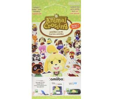 PACK 3 TARJETAS AMiiBO ANIMAL CROSSING (SERIE 1) (IMP)