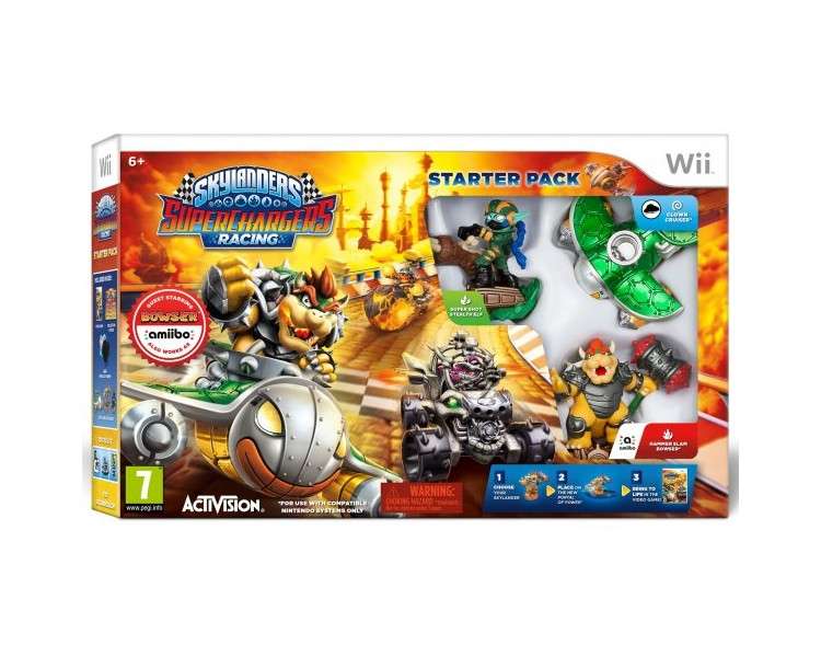 SKYLANDERS SUPERCHARGERS RACING STARTER PACK (INCLUYE FIGURA BOWSER COMPATIBLE CON AMiiBO)