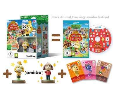 ANIMAL CROSSING: AMiiBO FESTIVAL (2 FIGURAS AMiiBO + 3 TARJETAS AMiiBO)