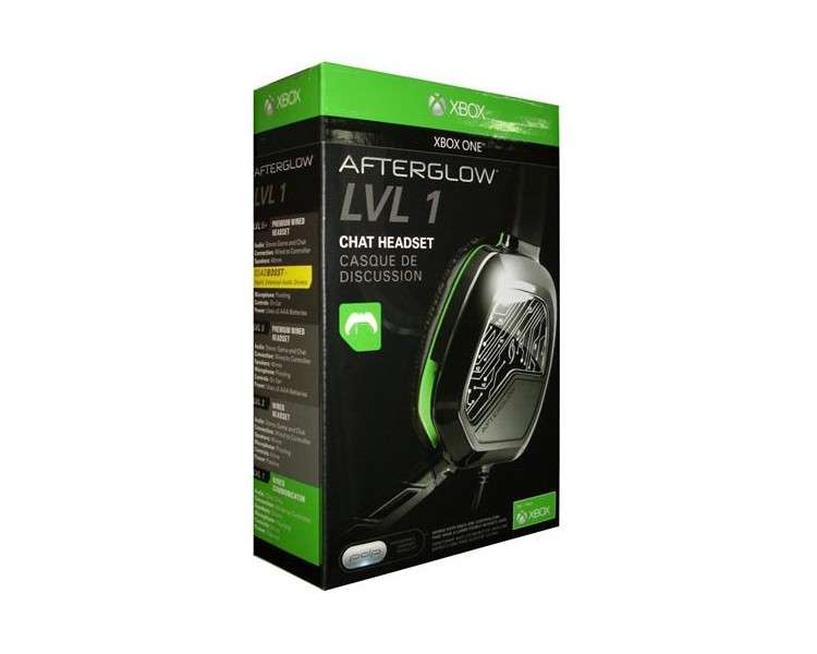 PDP AFTERGLOW LVL 1 WIRED GAMING HEADSET BLACK (NEGRO)