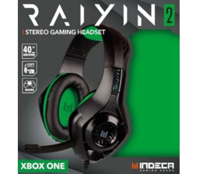 INDECA STEREO GAMING HEADSET RAYIN 2.0 GREEN (VERDE)