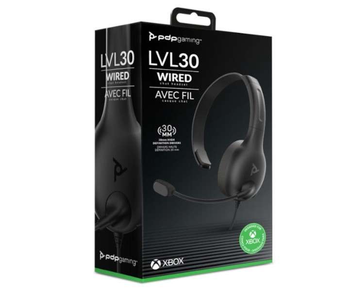 PDP WIRED HEADSET LVL 30 (GRIS)