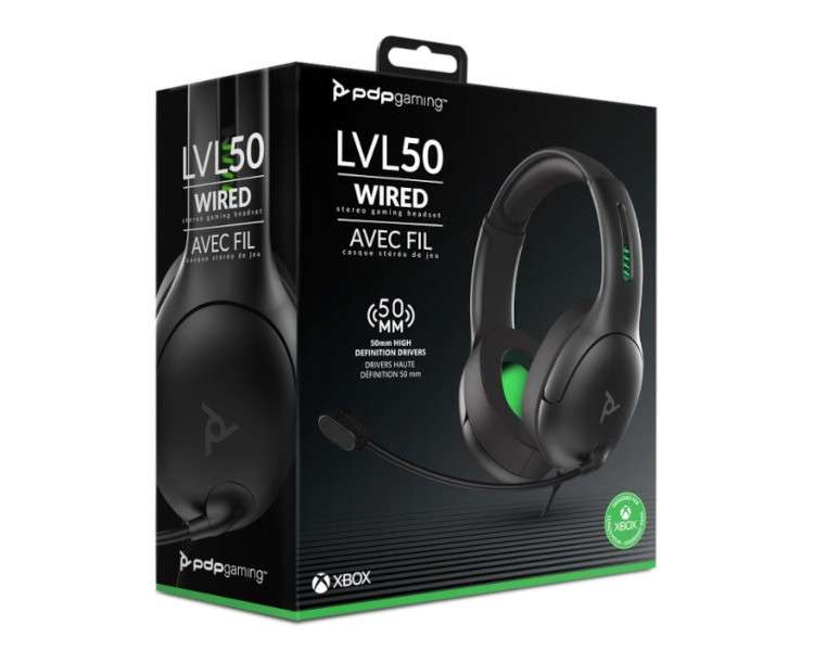 PDP WIRED HEADSET LVL50 AVEC FIL (GRIS) (XBOX SERIES)