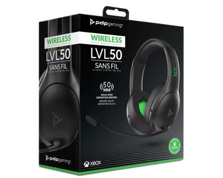 PDP WIRELESS HEADSET LVL50 GRIS (XBOX SERIES/PC)