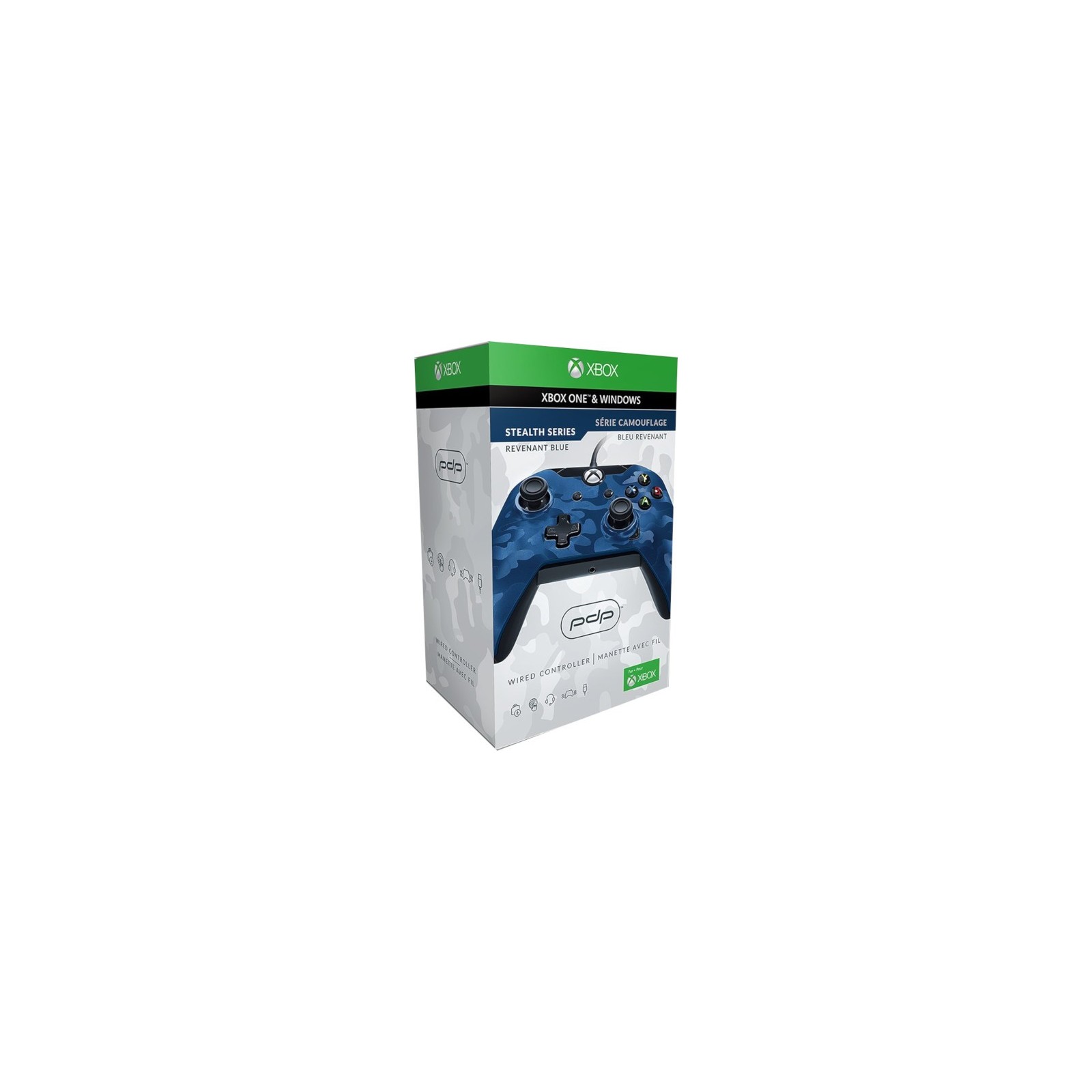 PDP WIRED CONTROLLER REVENANT BLUE CAMUFLAJE AZUL OFICIAL (XBOX ONE/PC)