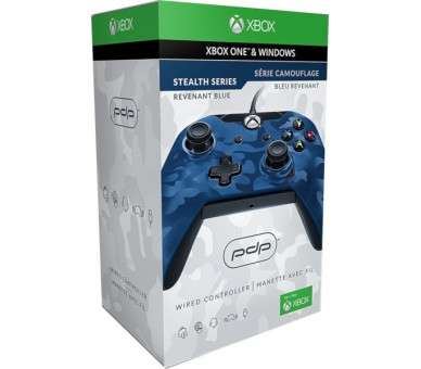 PDP WIRED CONTROLLER REVENANT BLUE CAMUFLAJE AZUL OFICIAL (XBOX ONE/PC)