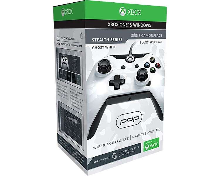 PDP WIRED CONTROLLER CAMUFLAJE GHOST WHITE (XBOXONE/PC)