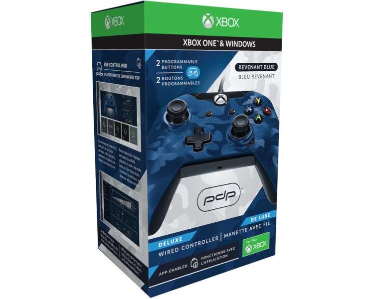 PDP DELUXE WIRED CONTROLLER REVENANT BLUE/AZUL (XBOX ONE & WINDOWS) OFICIAL