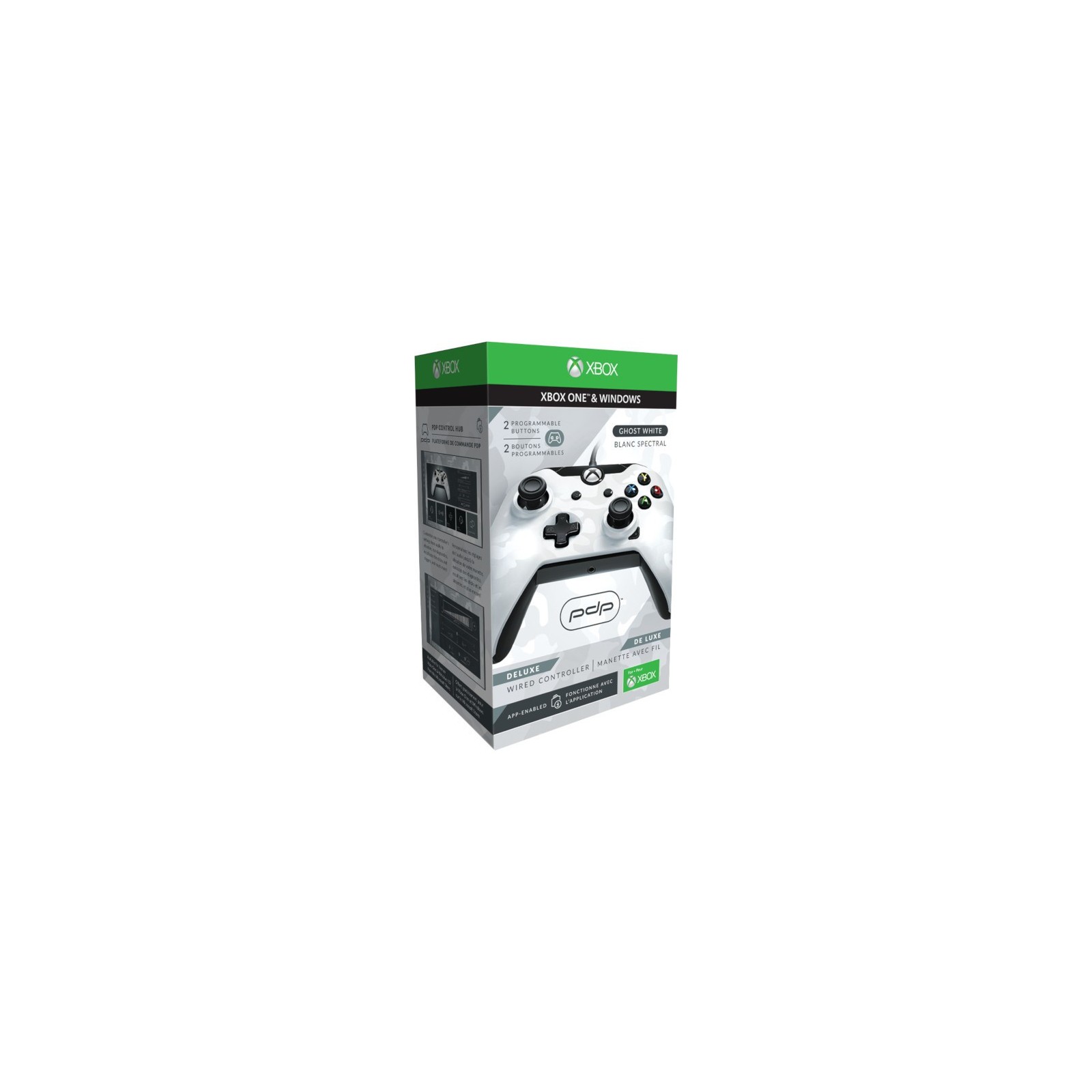 PDP DELUXE WIRED CONTROLLER  GHOST WHITE/BLANCO (XBOX ONE & WINDOWS) OFICIAL