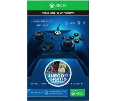 PDP WIRED CONTROLLER MIDNIGHT BLUE (XBOXONE/PC) + JUEGO DE REGALO PARA PC