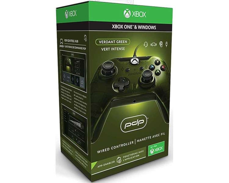 PDP WIRED CONTROLLER VERDANT GREEN (XBOX ONE & WINDOWS) OFICIAL