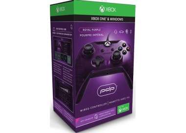 PDP WIRED CONTROLLER ROYAL PURPLE  (XBOX ONE & WINDOWS) OFICIAL
