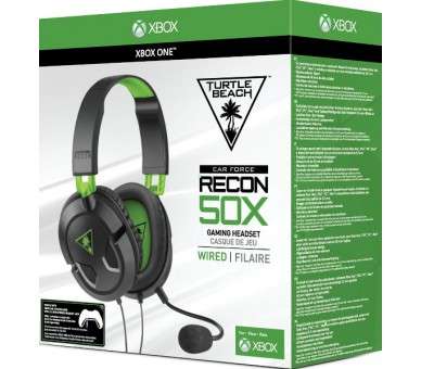 TURTLE BEACH WIRED GAMING HEADSET RECON 50X GREEN (VERDE)  (PS5/4/SWITCH/XBX/PC/MOVIL)