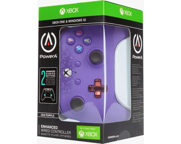 POWER A ENHANCED WIRED CONTROLLER ZEN PURPLE (MORADO) XBONE ONE/WINDOWS 10