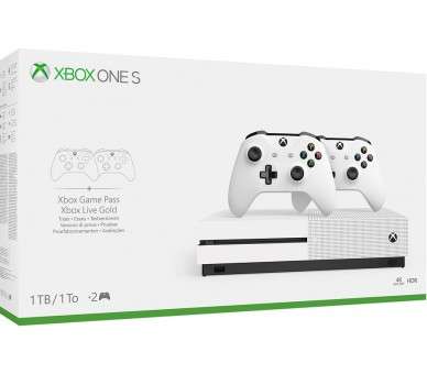 1 TB/TO XB ONE S BLANCA+2 MANDOS WIRELESS +1 MES XBOX LIVE GOLD