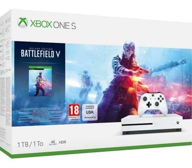 1 TB/TO XB ONE S BLANCA + BATTLEFIELD V DELUXE EDITION