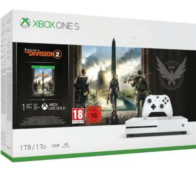 1 TB/TO XB ONE S BLANCA + TOM CLANCY’S THE DIVISION 2+1 MES XBOX LIVE GOLD