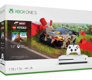 1 TB/TO XB ONE S BLANCA + FORZA HORIZON 4 + LEGO SPEED CHAMPIONS